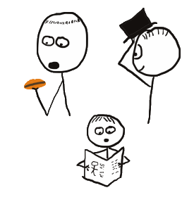 Stickman doing stuff.