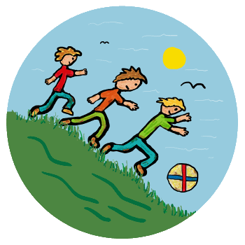 The sport of Cheese Rolling involves rolling a large cheese down a hill and persuading people to chase it at high speed.  The one who catches the cheese wins it.