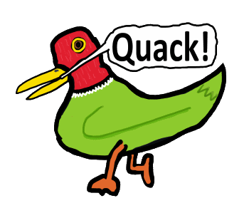 Funny Duck Quacking features a confident strutting duck striding along saying 