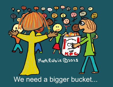 Feeding the Five Thousand - humorous cartoonPicture