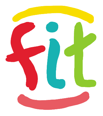 Fit design features large fit lettering with vague smile and hair lines to balance the image. If you're feeling or looking fit then go for it.