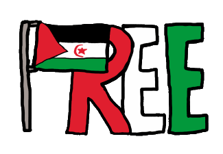Free Western Sahara design feature the word 