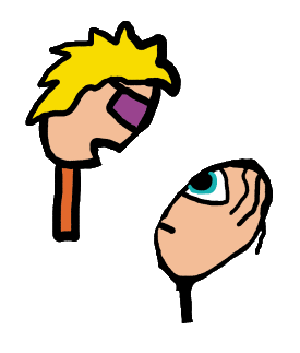 Stickman head shape example