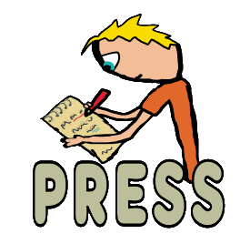 Journalist with notebook and pen