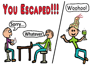 For redundancy, outsourcing or losing your job there is always a bright side - you escaped from the place!   Celebrate leaving and look forward to a brighter future. You don't need them any more!  Good luck in whatever comes your way. Cute, funny and a little bit sarcastic too - a different angle to the usual 