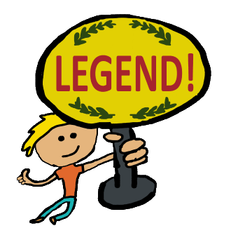 Legend! design shows person celebrating with their trophy - holding it proudly up in the air for all to see. What a Legend!