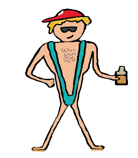 Mankini stickman - stickmankini