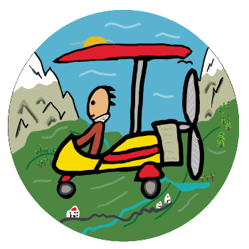 Microlight or ultralight aircraft graphic