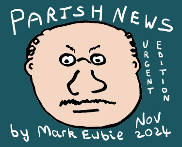 Parish Newsletter with picture of the chairman