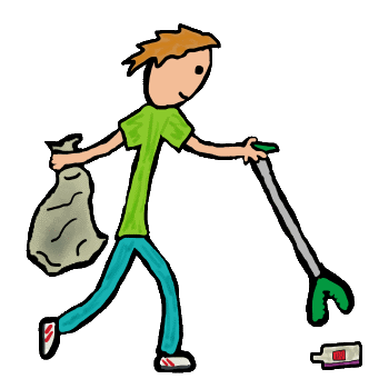 Plogging - pick up litter while jogging design