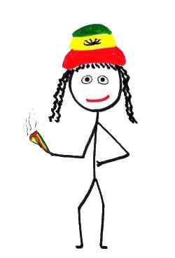 Rasta stick woman