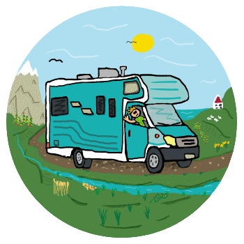 RV Recreational Vehicle Motorhome drawing