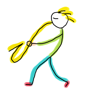 Hand-drawn Saxophone Stickman blasting bold brass in motion. With exaggerated curves, vibrant colors, and a giant yellow sax, this playful design captures the joy of music and movement in a quirky, minimalist style. Perfect for jazz lovers, band geeks, saxophonists, and anyone who hears art in every note.