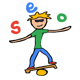 SEO Juggler is a fun design featuring an expert juggling the many balls of Search Engine Optimization. For people who work with and for the web, search engines, SEO and all that brain juggling stuff.