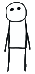 Stickman in the style of STIK