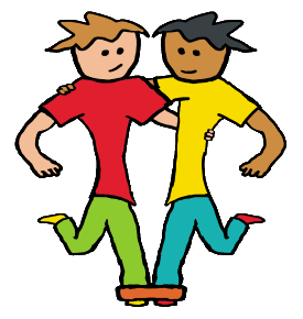 The three legged race is a traditional event at school sports days or team building exercises.  Take two people, tie one leg of each together so they effectively have three legs between them, and provide a race track or obstacles for them to deal with.  Hilarity and frustration follow.