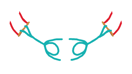 Two flying trapeze artists swing towards each other with arms outstretched in this classic circus trapeze design. Symbolizing trust, togetherness, cooperation, faith and bravery - the trapeze act is the top circus draw.  Plus sparkly costumes too!